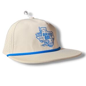 Bruce Bolt Rope Hat Texas Baseball Golf Cap Beige NWT